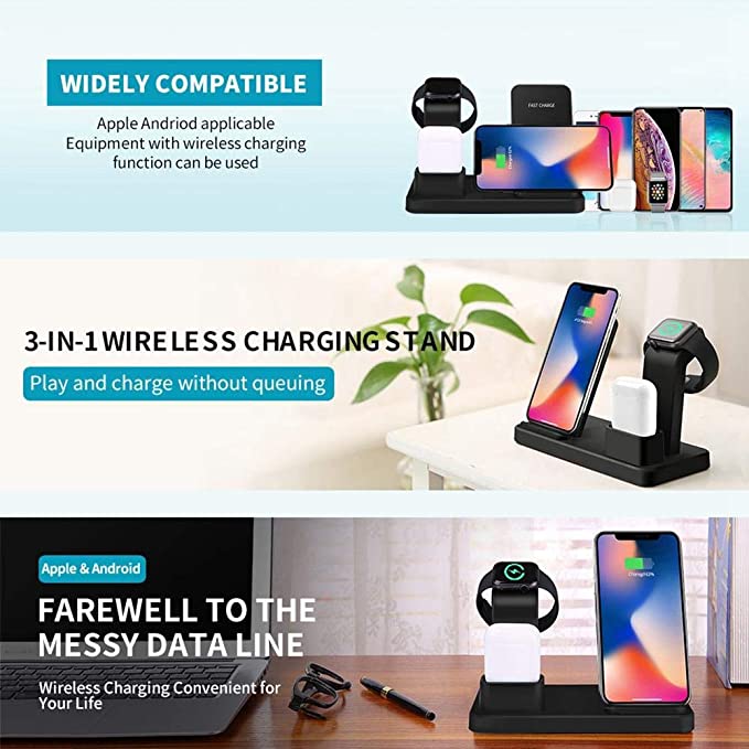 Modevo 3 In 1 Wireless Charging Station - Modevo