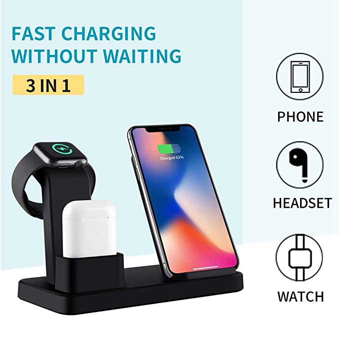 Modevo 3 In 1 Wireless Charging Station - Modevo