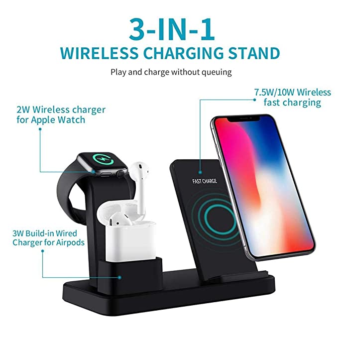 Modevo 3 In 1 Wireless Charging Station - Modevo