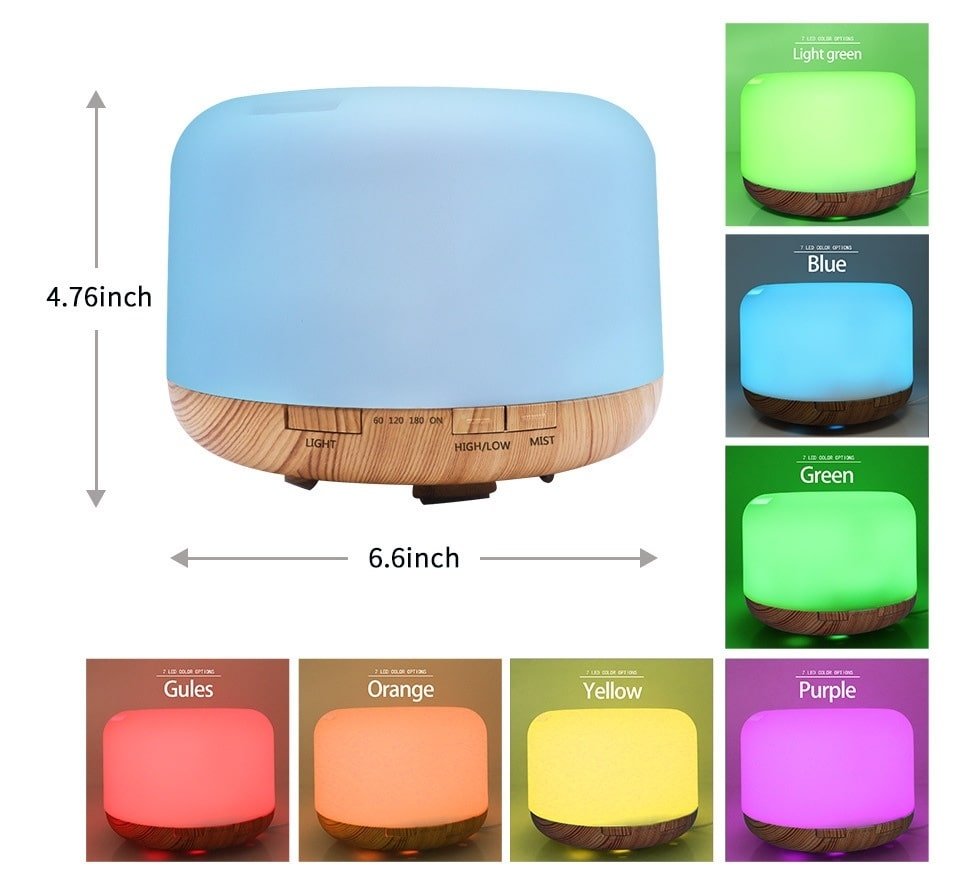 Modevo 5 - in - 1 Ultrasonic Aromatherapy Diffuser w/ Remote - Modevo