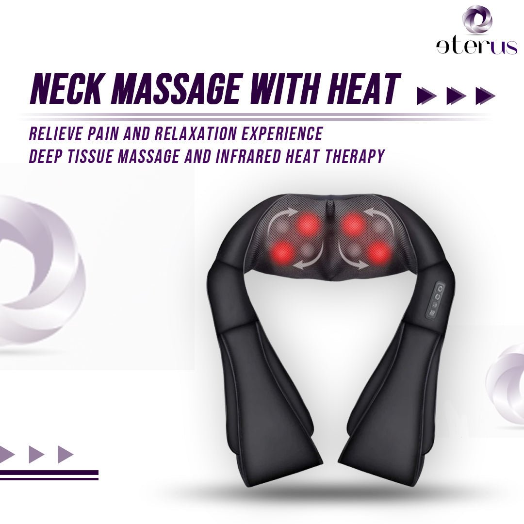 Modevo Shiatsu Neck Massager with Heat - Modevo