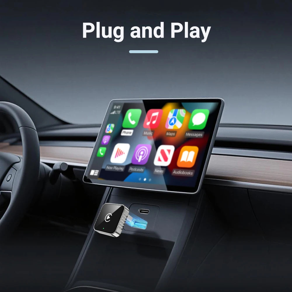 Modevo 2-in-1 Wireless CarPlay & Android Auto Adapter