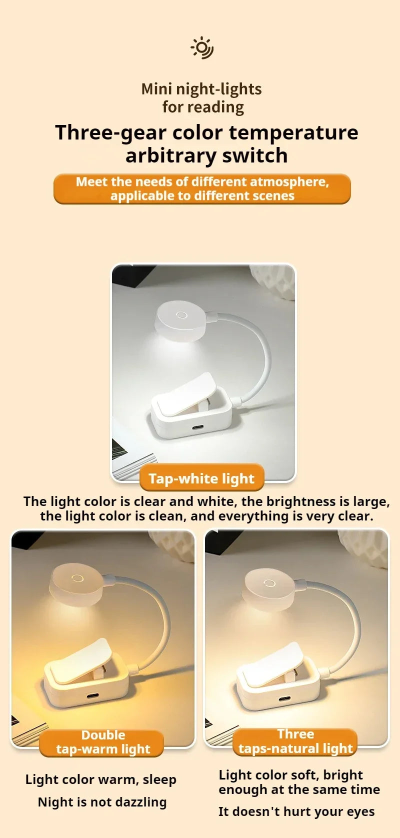 Mini Clip LED Book Lamp