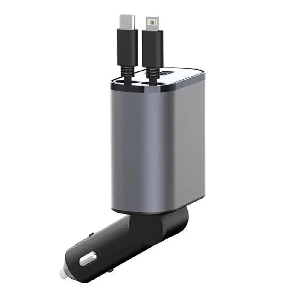 Modevo Super - Fast Clutter Free Retractable Car Charger - Modevo