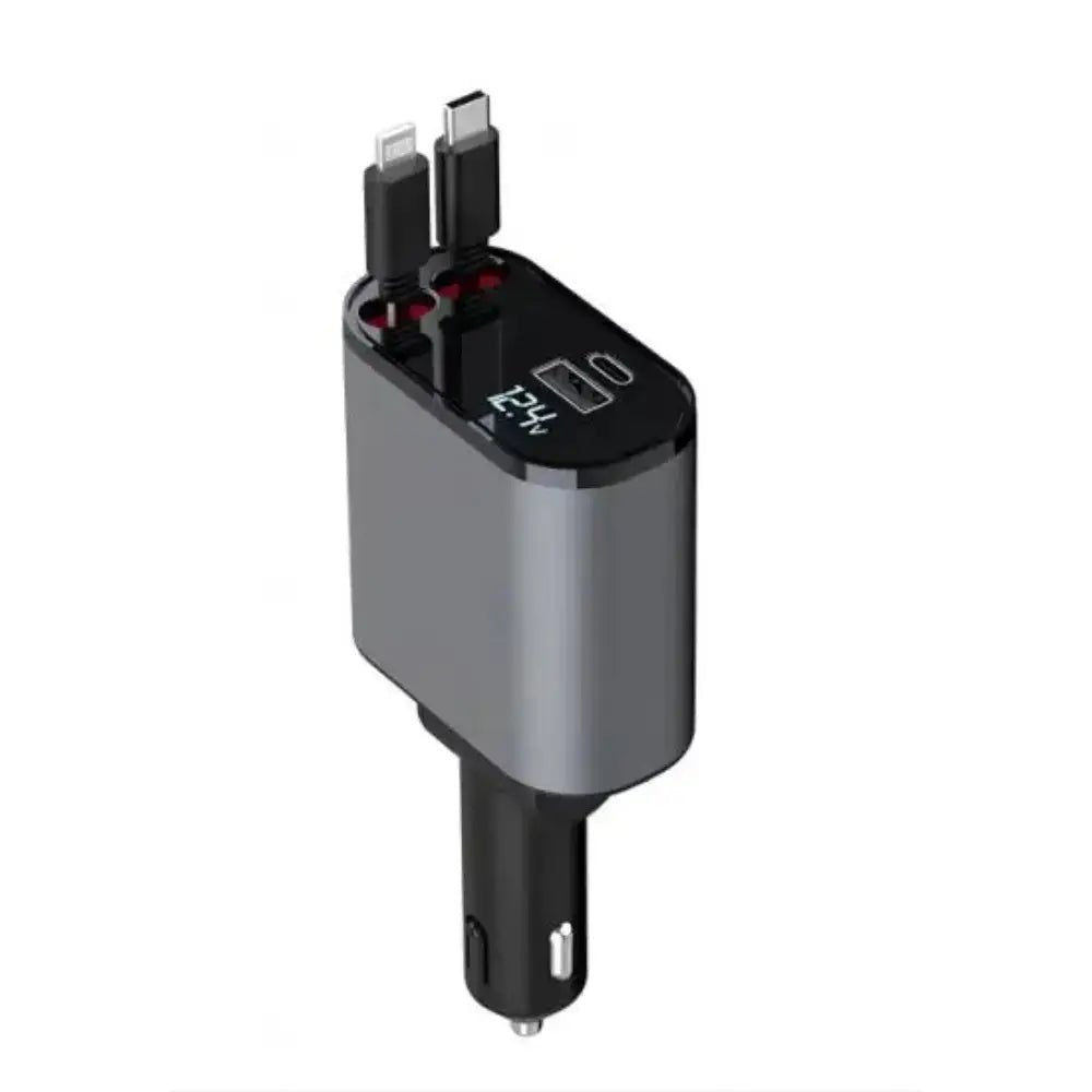Modevo Super - Fast Clutter Free Retractable Car Charger - Modevo
