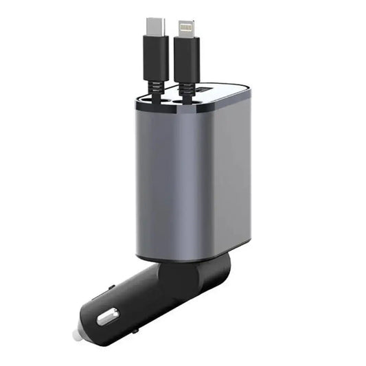 Modevo Super - Fast Clutter Free Retractable Car Charger - Modevo
